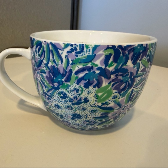 Lilly Pulitzer Other - Lilly Pulitzer Blue and Green Floral Mug